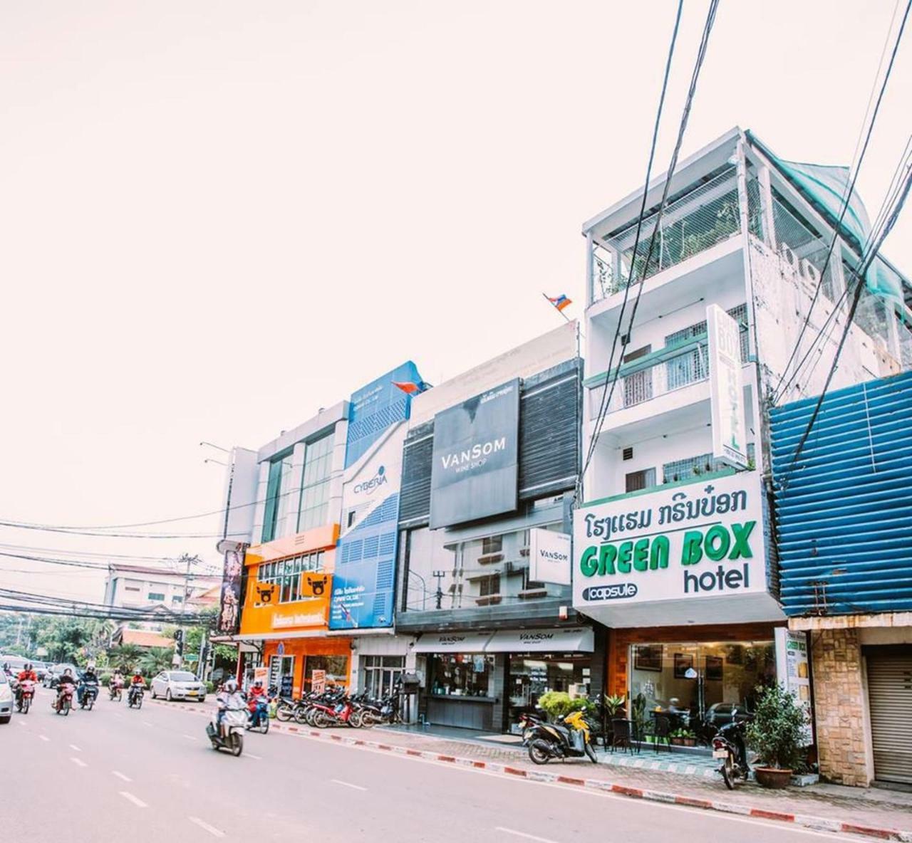 Green Box Capsule Hostel & Hotel Vientiane Exterior foto